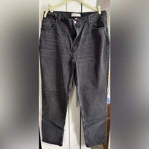 Abercrombie & Fitch Women's Straight Leg Jeans - Dark Gray